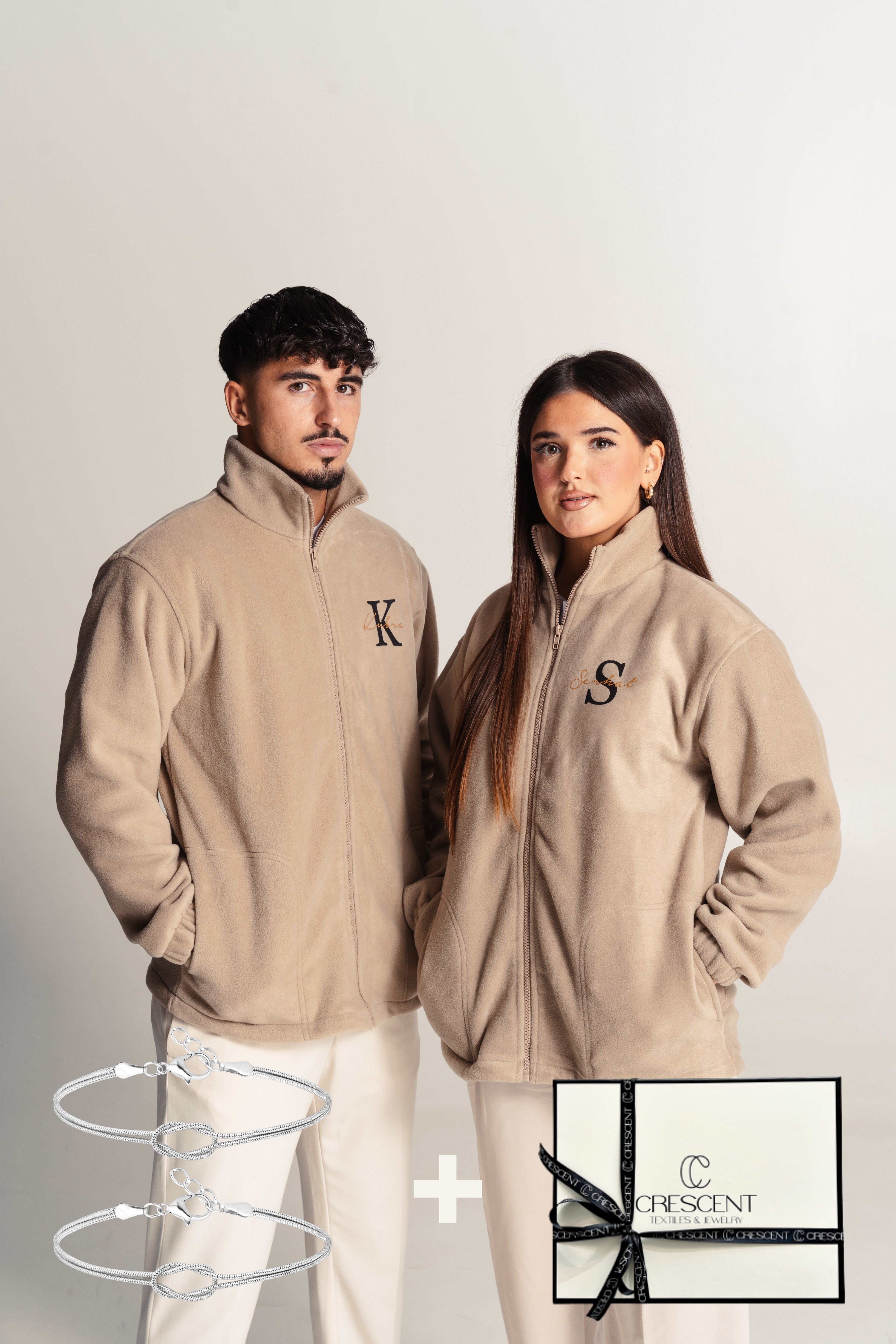 Limited Edition Fleece Jacken Bundle - Partner Armbänder & Geschenkbox