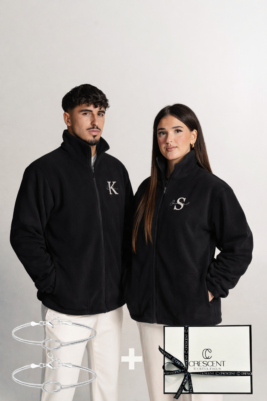 Limited Edition Fleece Jacken Bundle - Partner Armbänder & Geschenkbox