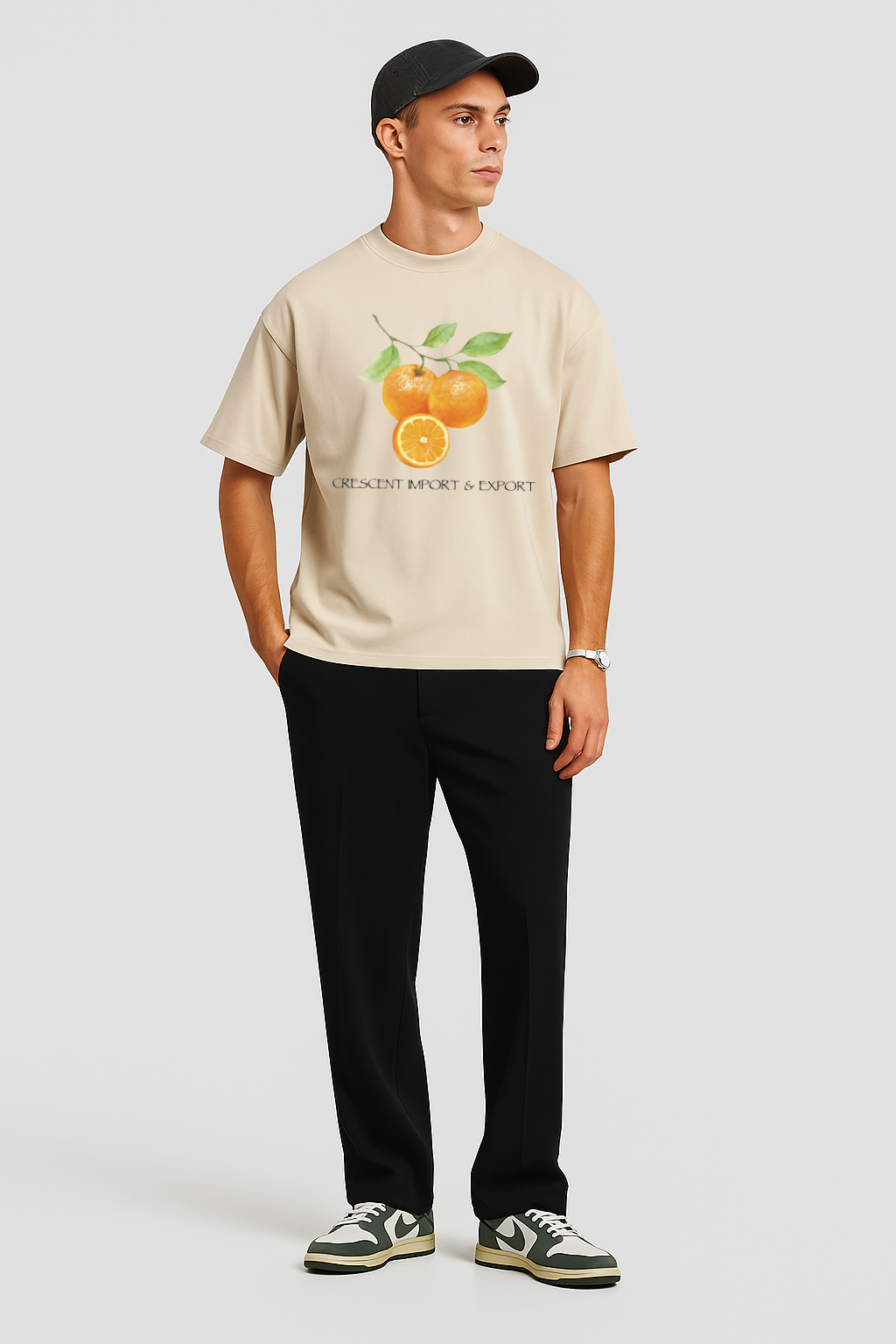 Crescent Orangina Herren T-shirt Creme