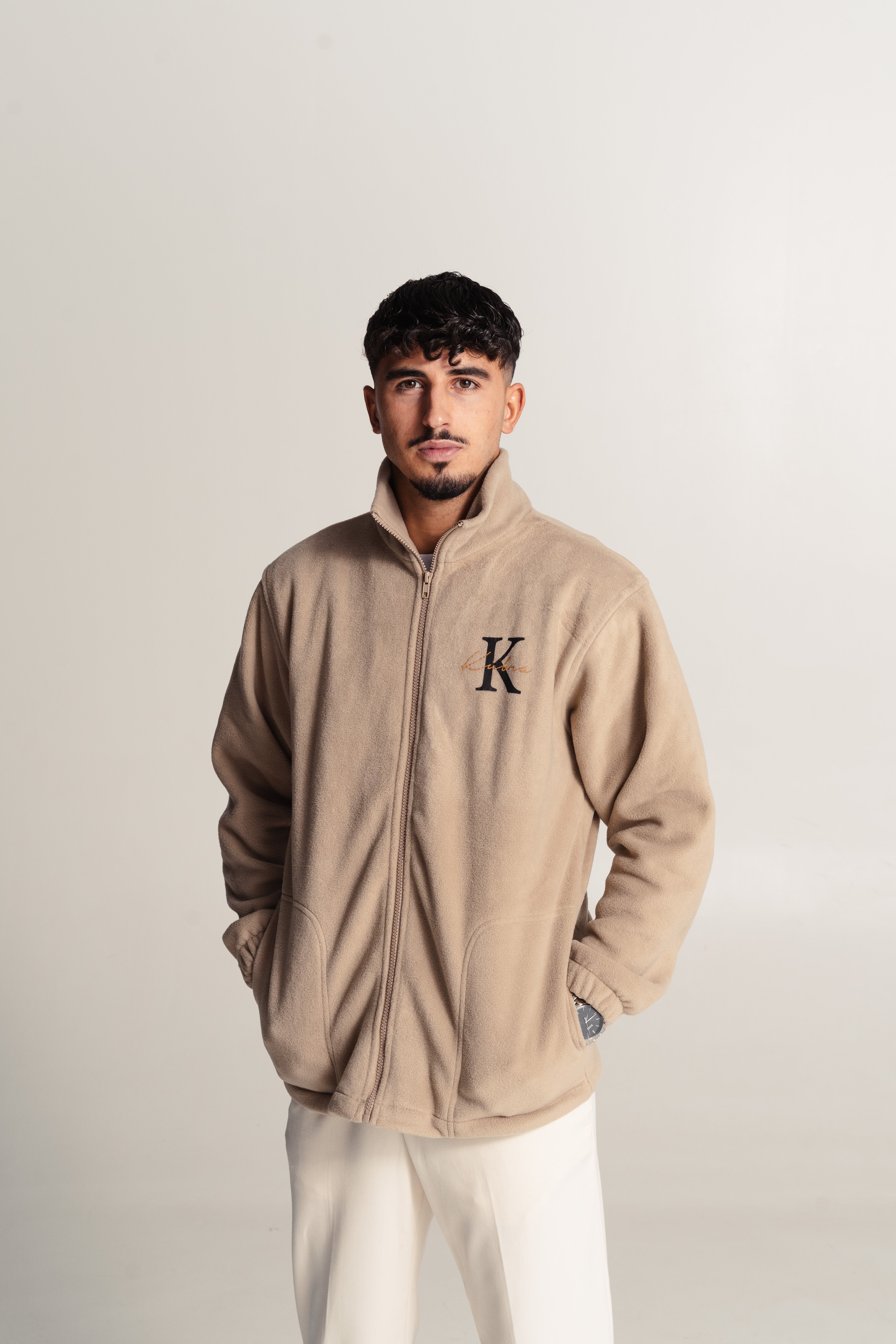 2x Partner Fleece jacken mit Wunschbuchstaben & Namen