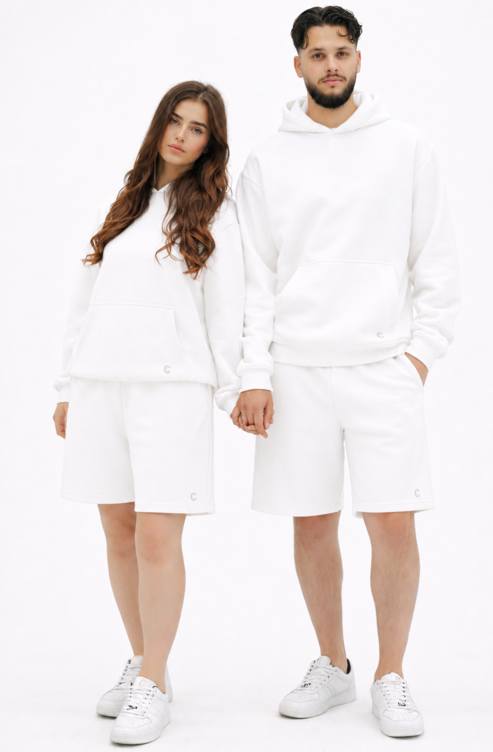 2x Partner Jogger mit kurzen Hosen Fluffy Summer in 4 Farben