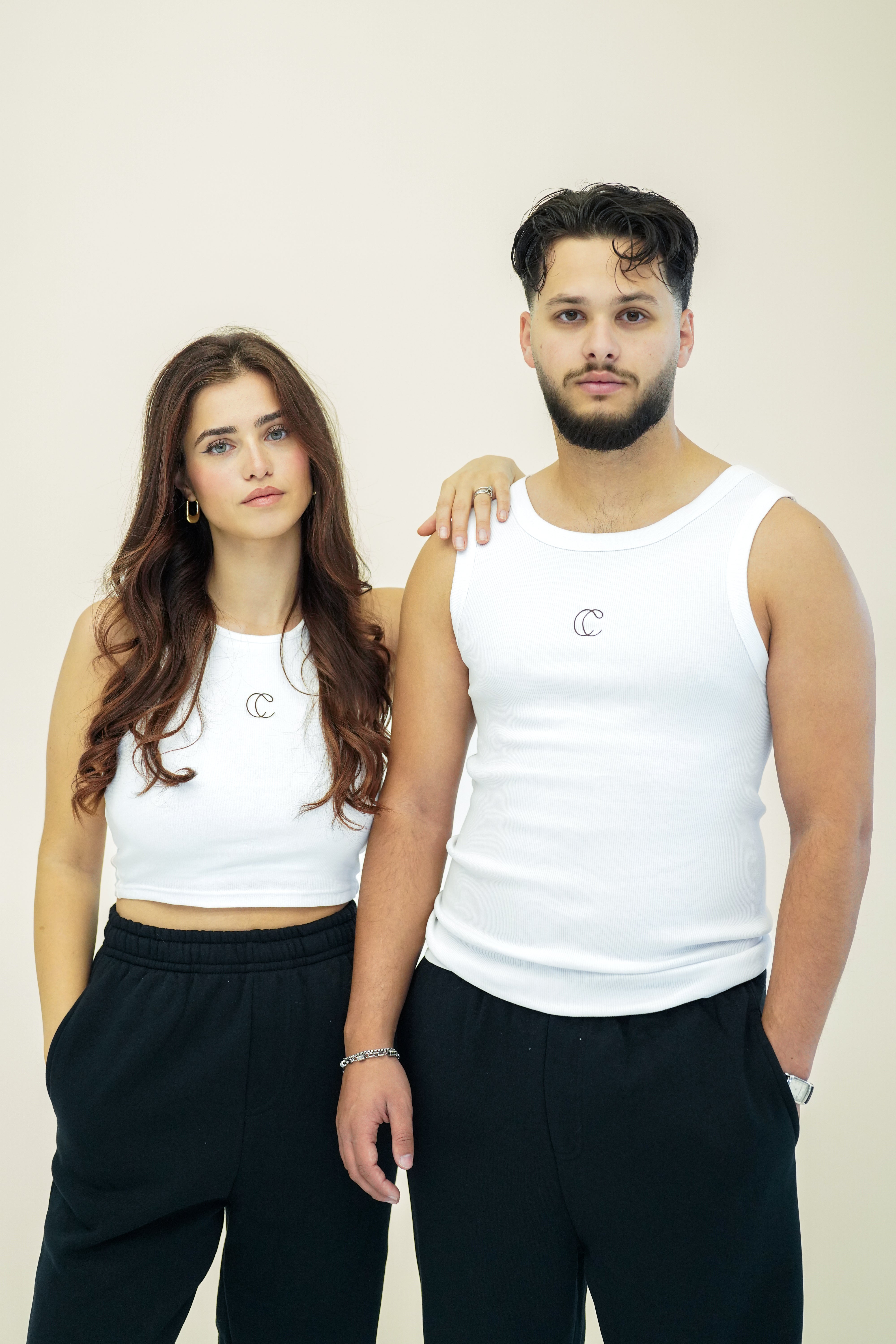 2x Ribbed Partner Tank-top