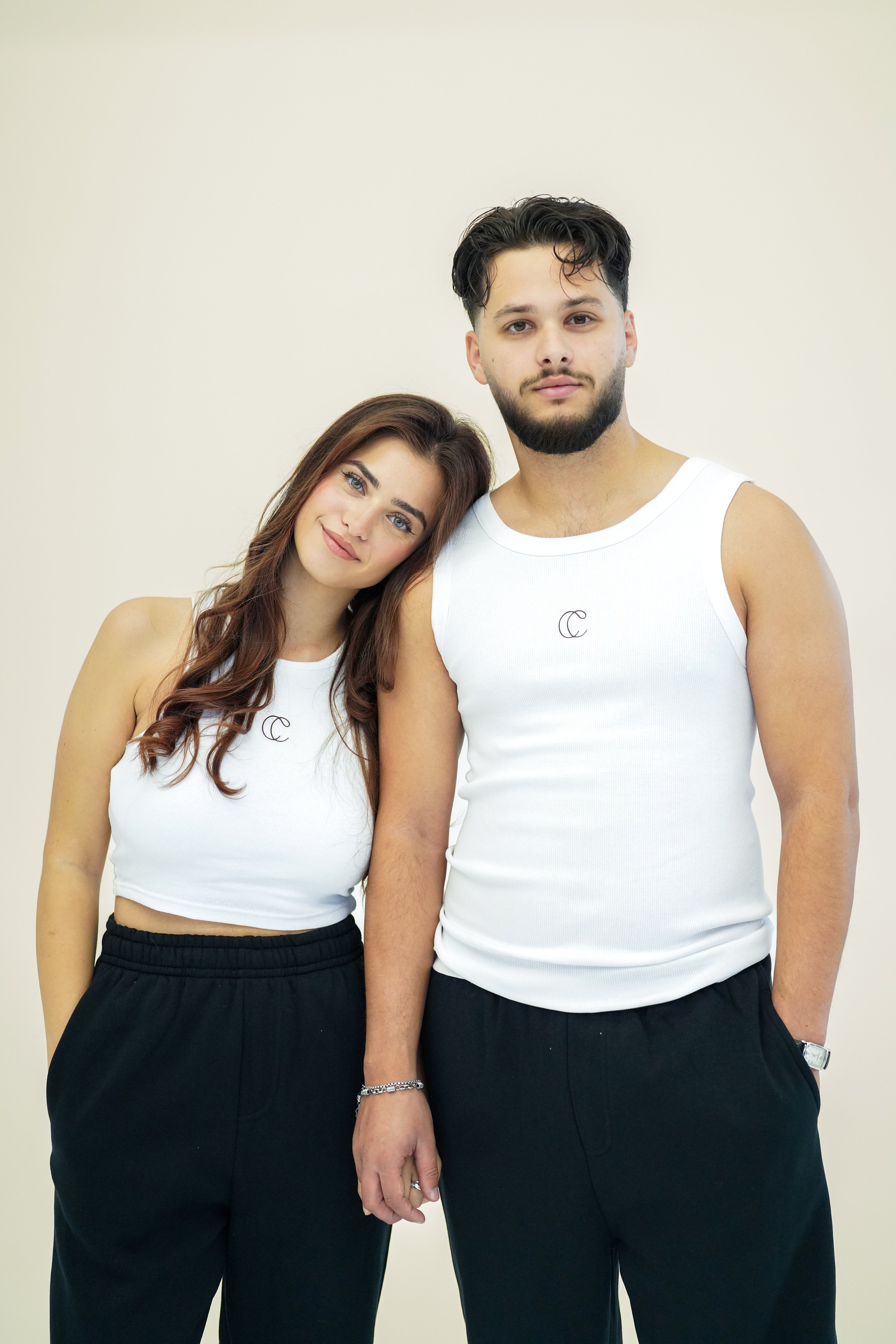 2x Ribbed Partner Tank-top