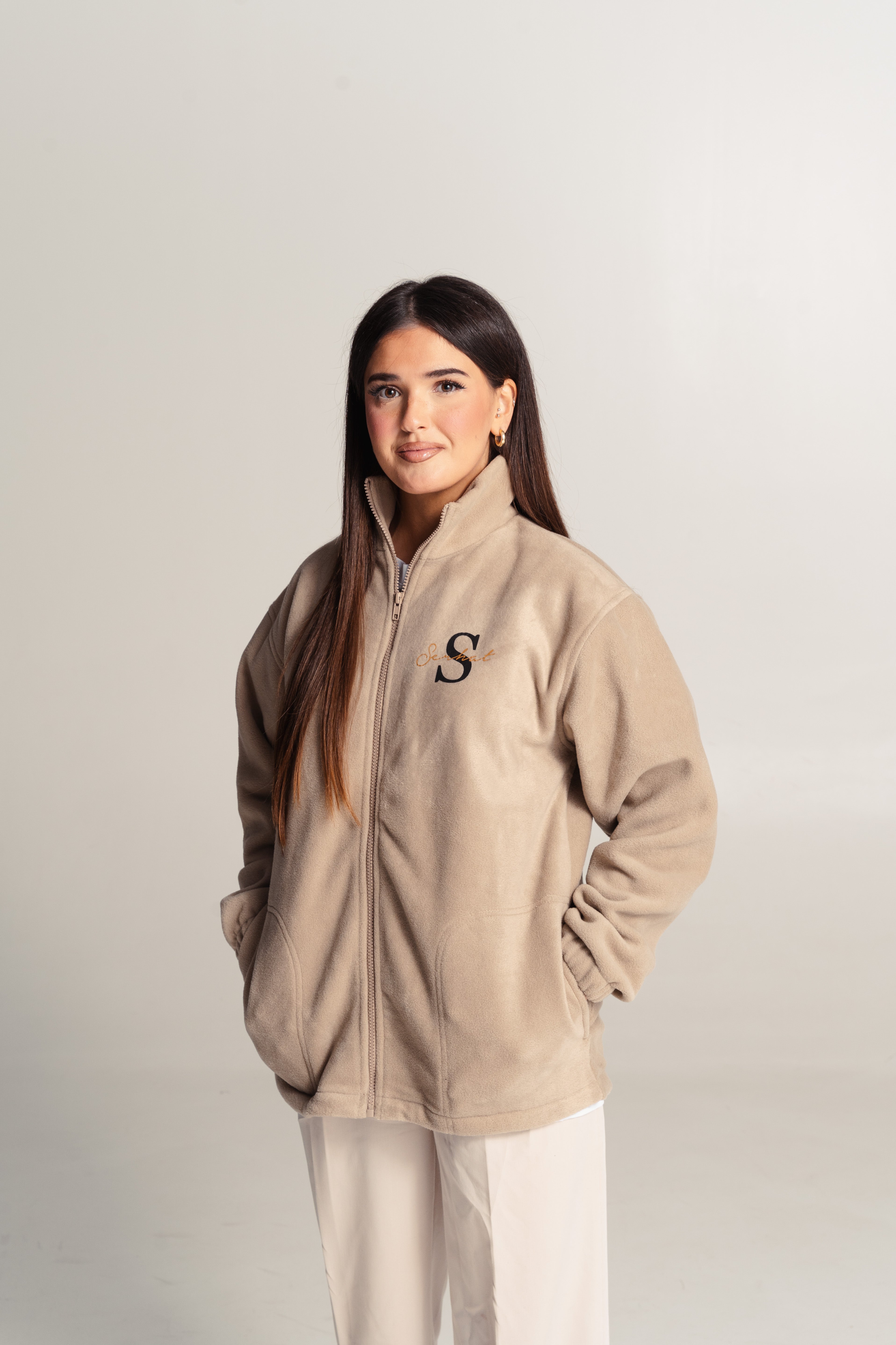 Bae Damen Fleecejacke mit Wunschbuchstaben & Namen