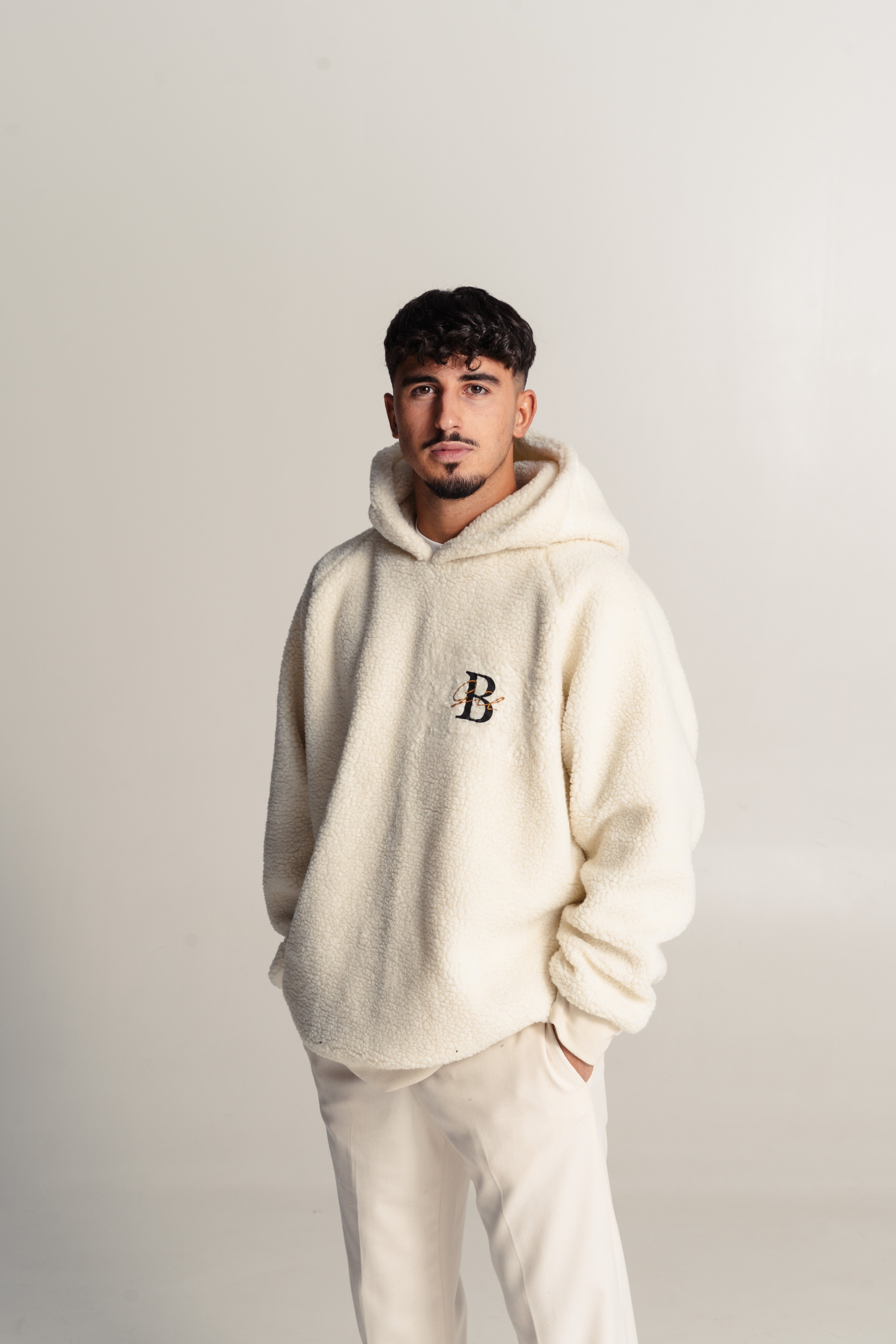 Bae Herren Teddy Hoodie mit Wunschbuchstaben & Namen