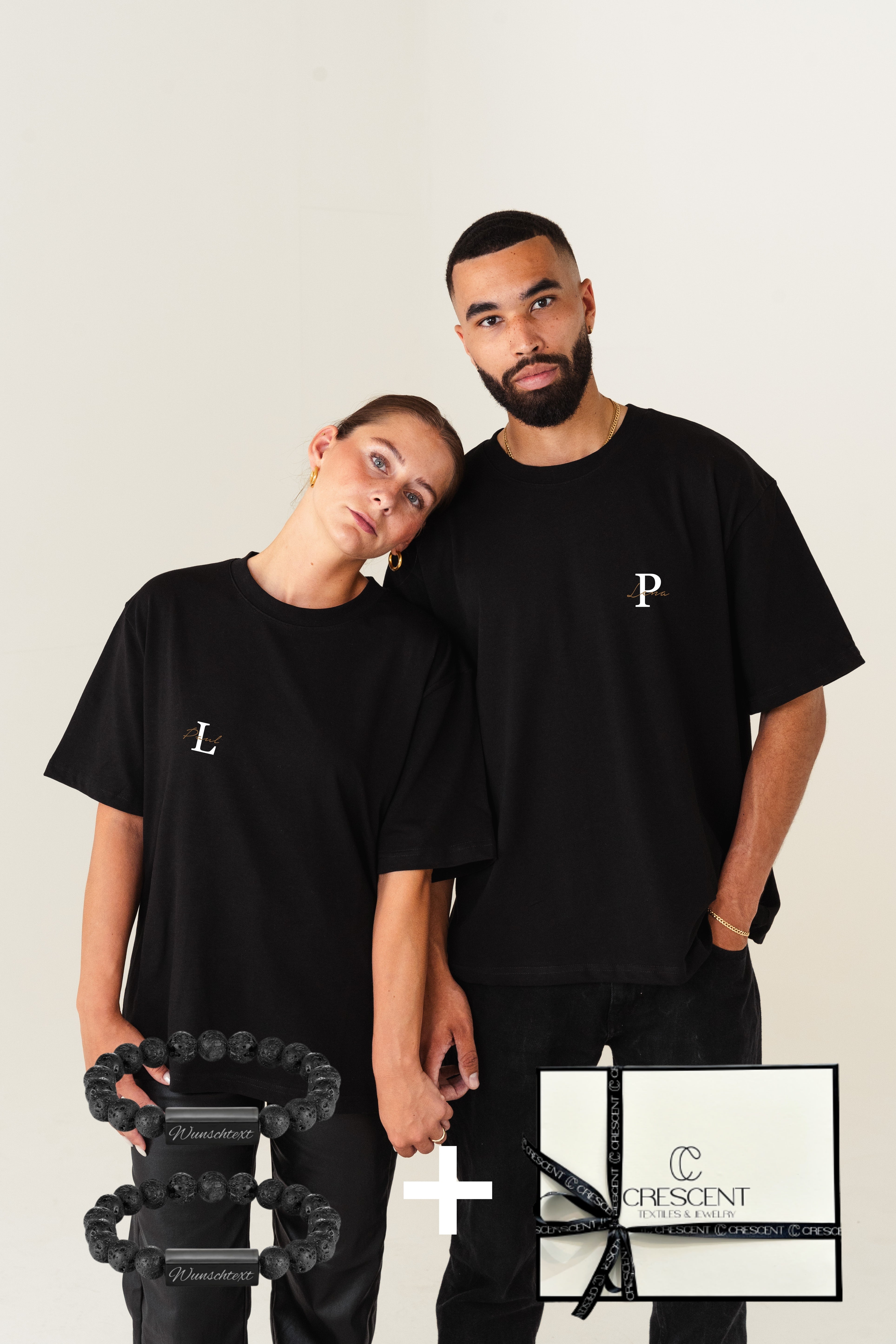 Limited Edition T-Shirts Bundle- Gravur Armbänder & Geschenkbox