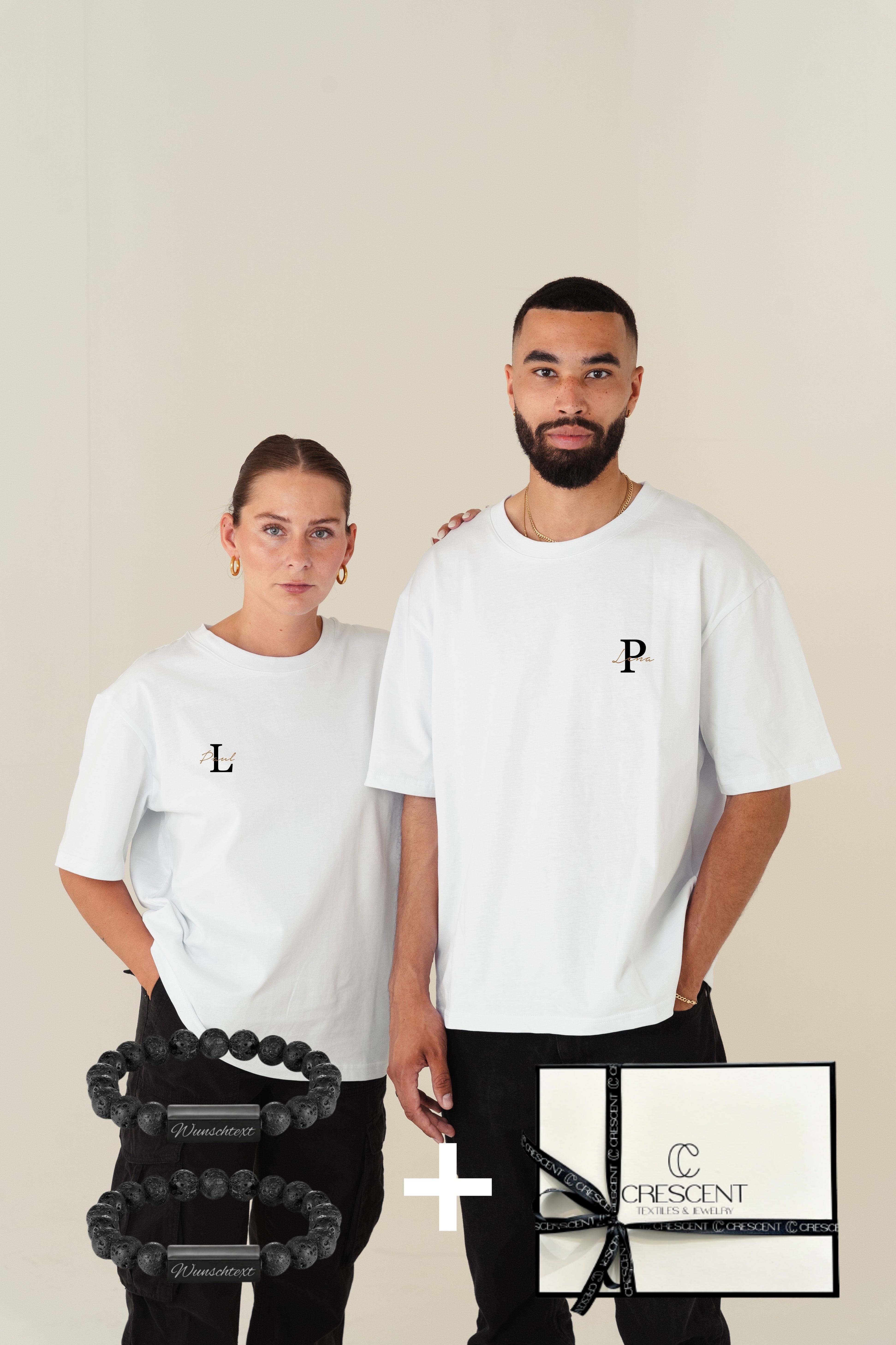 Limited Edition T-Shirts Bundle- Gravur Armbänder & Geschenkbox