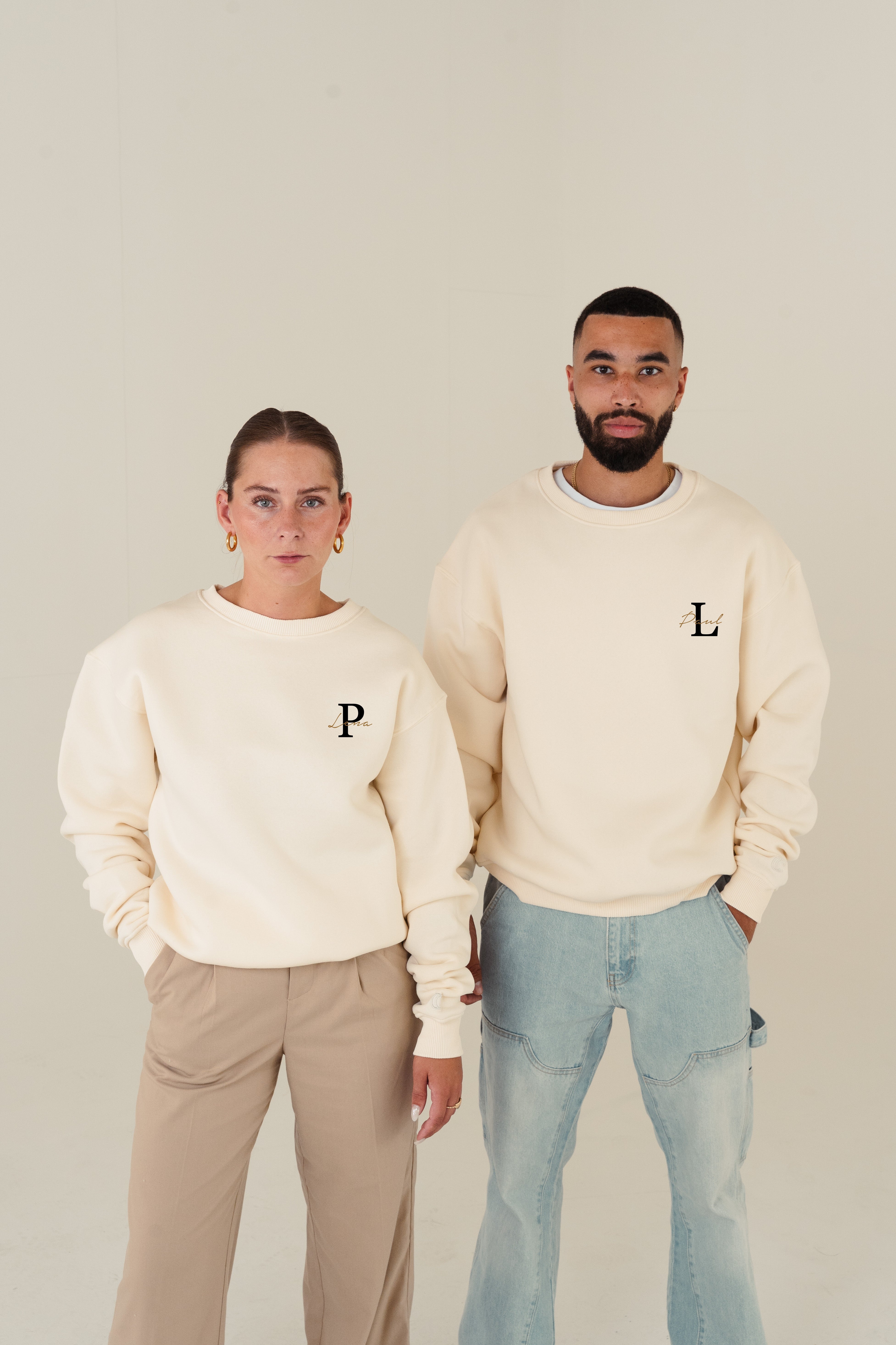 Bae Partner Sweater mit Wunschbuchstaben & Namen