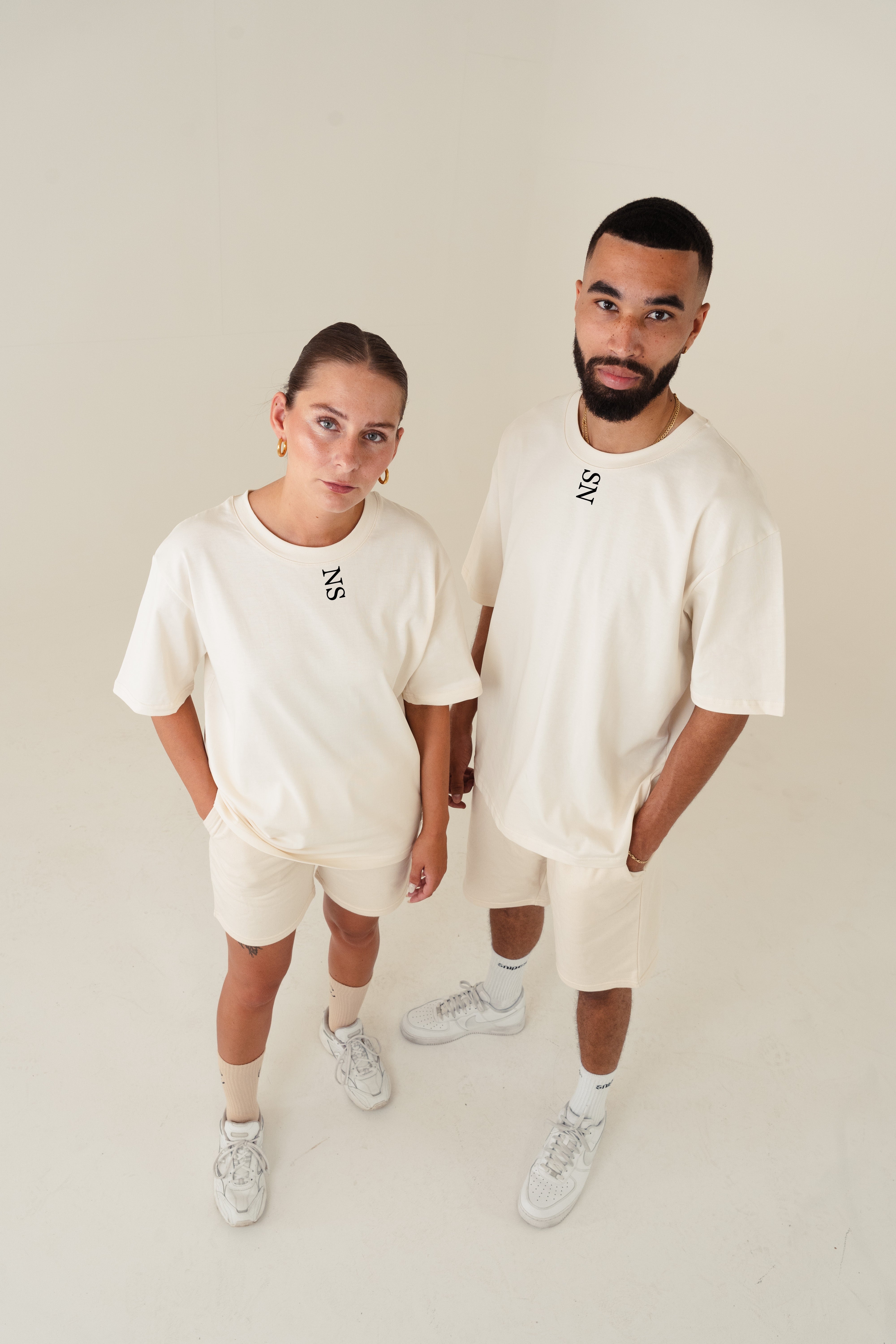 2x Partner T-Shirt´s mit 2er Wunschbuchstaben